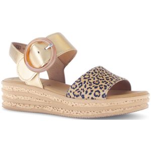 Gabor - 64.550.32 - Sandalen - Goud - Leopard/Satin Metallic