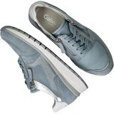 Gabor Sneakers - Blauw - Textiel - Comfort Fit - Vetersluiting met Ritssluiting