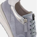 Gabor Sneakers - Blauw - Textiel - Comfort Fit - Vetersluiting met Ritssluiting