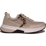 Gabor - Rollingsoft Sneaker - Beige Print - Leer/Textiel