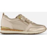 GABOR - Sneakers - Beige / Bruin / Zwart / Wit - Dierenprint - Leer