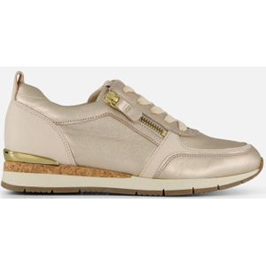 GABOR - Sneakers - Beige / Bruin / Zwart / Wit - Dierenprint - Leer