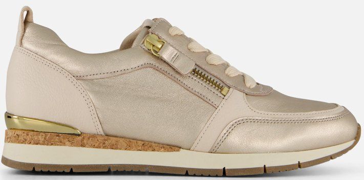 GABOR - Sneakers - Beige / Bruin / Zwart / Wit - Dierenprint - Leer