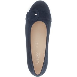 Ballerina - Effen - Leer/Suède - Platte Hak - Flexibele Zool