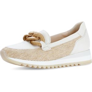 Gabor Slipper, Keilabsatz, Ballerina, Frühlingsschuh mit bezogener Zierkette