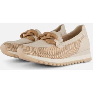 Gabor Slipper, Keilabsatz, Ballerina, Frühlingsschuh mit bezogener Zierkette