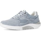 Gabor - Rollingsoft - Dames Sneaker - Licht Blauw - Suède en Textiel