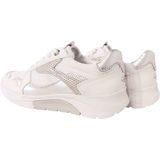 Gabor - Rollingsoft Sneaker - Wit Zilver - Gladleer - Textiel