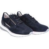 Gabor - Blauwe Leren Schoenen - Casual - Rits - Rubber Zool