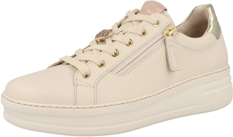 Sneakers - '66.396' - Color-Blocking - Glad Leer - Ronde Neus