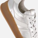 Gabor - Florence - Sneakers - Zilverkleur/Wit - Metallic - Vetersluiting