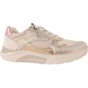 Gabor Rollingsoft Sneaker Zilver Roze Wit