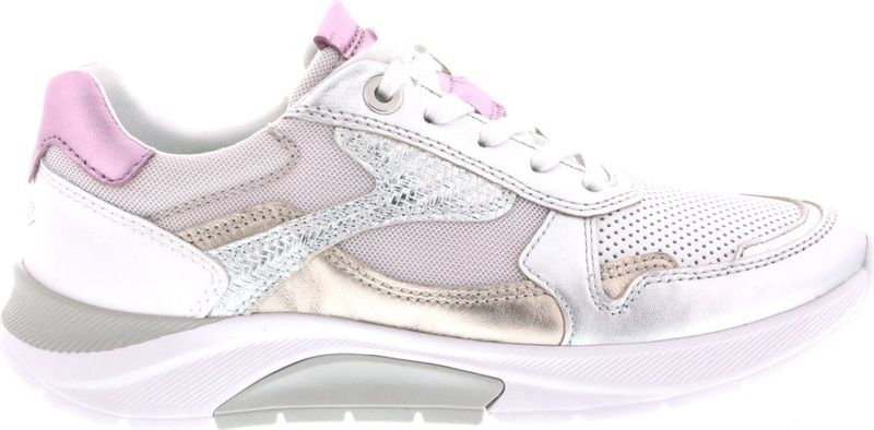Gabor - 66.925.53 - Dames Sneakers - Zilver - Leer - Rolling Soft Collectie