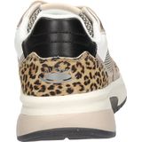 Gabor - Rollingsoft Sneakers - Beige gecombineerd - Veterschoen met Sleehak