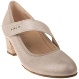 Gabor - 66.149.11 - Pump - Bianco - Leer Gevoerd, Klittenbandsluiting, Hakhoogte 4cm, Wijdtemaat H