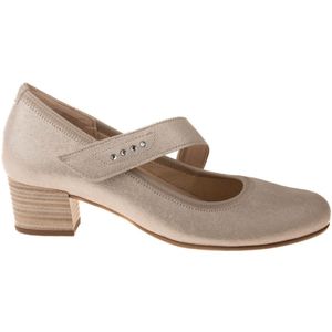 Gabor - 66.149.11 - Pump - Bianco - Leer Gevoerd, Klittenbandsluiting, Hakhoogte 4cm, Wijdtemaat H