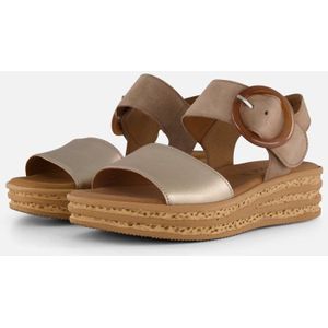 Gabor Sandalen - Beige - Suede - Dames - Best Fitting Voetbed