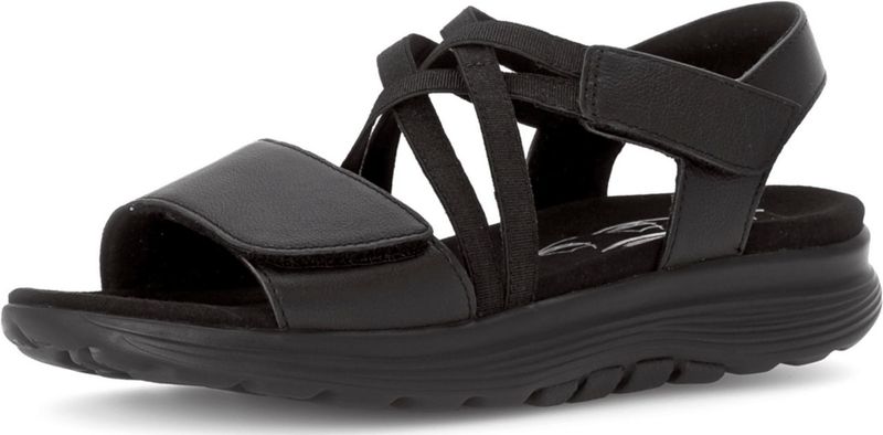Gabor - Rollingsoft - Sandalen - Zwart - Synthetisch
