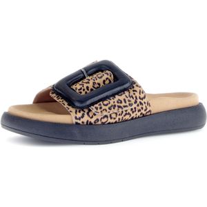 Muiltjes - Dierenprint - Leer - Suède - Gevoerd - Open Toe