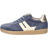 Gabor - Suede Dames Sneaker - Blauw - Leer - Gumsole