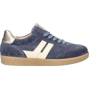 Gabor - Suede Dames Sneaker - Blauw - Leer - Gumsole