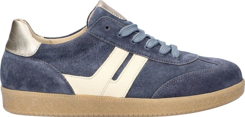 Gabor - Suede Dames Sneaker - Blauw - Leer - Gumsole