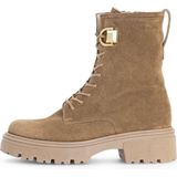 Merk - Veterlaarsjes - Zwart - Leer