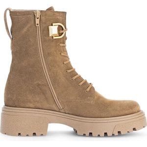 Merk - Veterlaarsjes - Zwart - Leer