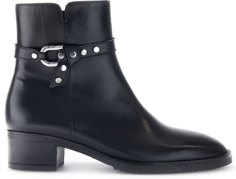 Gabor - 55.511 Enkellaarzen - Zwart - Leer