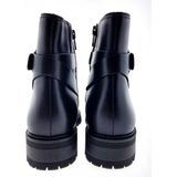 Gabor 762 Enkellaarsjes - Dames - Zwart - Leer - Rits