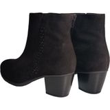 Gabor - Enkellaarsjes - Zwart - Suède - Velboa Gevoerd