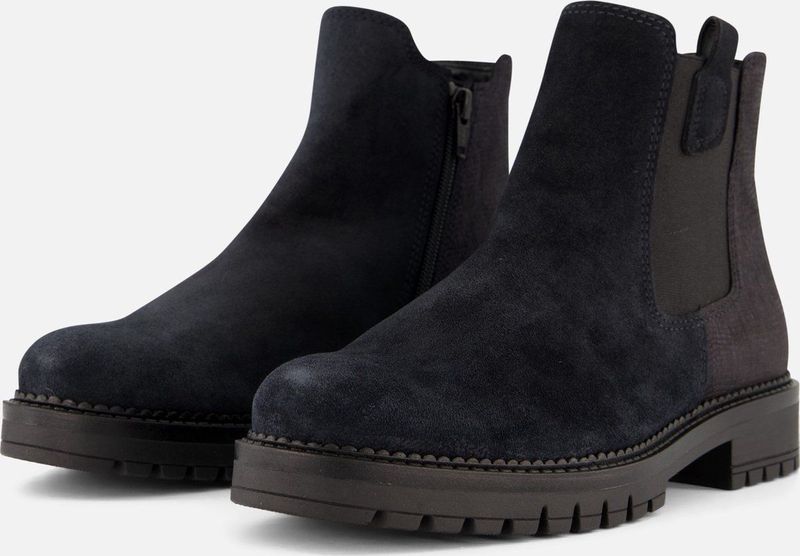 Gabor Chelsea boots blauw Suede - Dames
