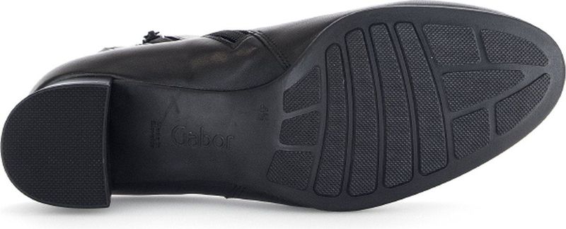 Gabor - Enkellaarsjes - Zwart - Leer