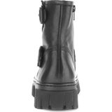 Enkellaarsjes - Effen - Leer - Ritsluiting - Blokhak - Middelhoge Hak