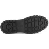 Enkellaarsjes - Effen - Leer - Ritsluiting - Blokhak - Middelhoge Hak