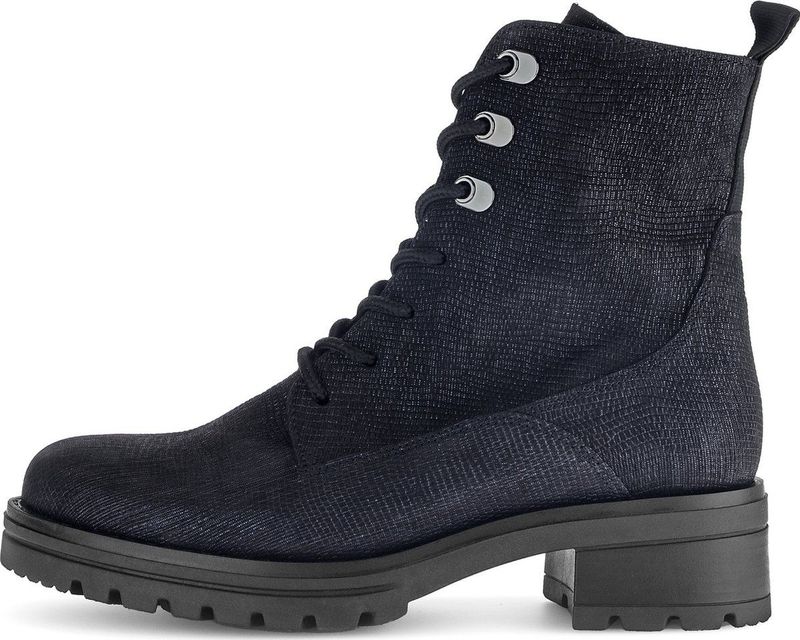 Gabor - Veterboot - Nubuck - Glitter Coating - Uitneembaar Voetbed