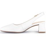 Gabor - 42.260.80 - Pumps - OffWhite - Printleer - Goudkleurige Gespsluiting