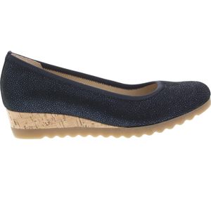 Gabor - 42.641.86 - Ballerina - Donkerblauw - Nubuck Leer