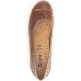 Gabor, Comfortabele Bruin Leren Loafer Bruin, Dames, Maat:42 EU