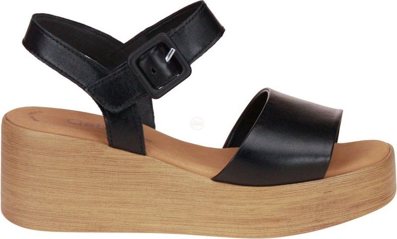 GABOR - Sandaal - Zwart - Met Plateau - Sleehak