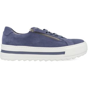 Gabor - 66.498.26 - Sneakers - Blauw - Leer - Eco-vriendelijk Ontwerp