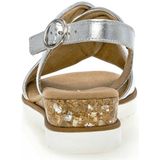 Gabor - Sandalen - Zilver - Gladleder - G-wijdte - Licht hellende Sleehak