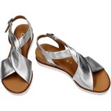 Gabor - Sandalen - Zilver - Gladleder - G-wijdte - Licht hellende Sleehak
