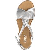 Gabor - Sandalen - Zilver - Gladleder - G-wijdte - Licht hellende Sleehak