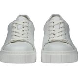 Sneakers - Effen - Leer - Vetering met 6 Gaten - Uitneembare Zool