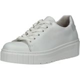 Sneakers - Effen - Leer - Vetering met 6 Gaten - Uitneembare Zool