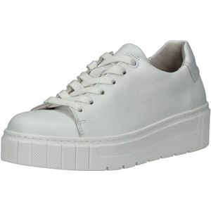 Sneakers - Effen - Leer - Vetering met 6 Gaten - Uitneembare Zool