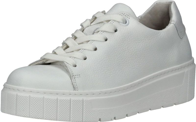 Sneakers - Effen - Leer - Vetering met 6 Gaten - Uitneembare Zool