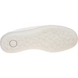 Unikleur - Sneakers - Wit - Zilverkleur - Vetersluiting - Laag