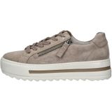 Sneakers - Effen - Suède - Uitneembare Zool - Snoersluiting